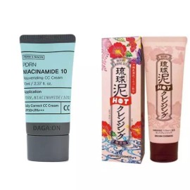 Firstpick cc크림 나이아신아마이드 홍조 커버 피부결 씨씨 크림 + 핫 클렌징폼 CC Cream Niacinamide Redness Cover Skin Texture CC Cream + Hot Cleansing Foam