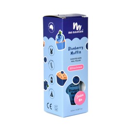 No Nasties Kids Scented Nail Polish - Blueberry Muffin, Blue 8.5ml