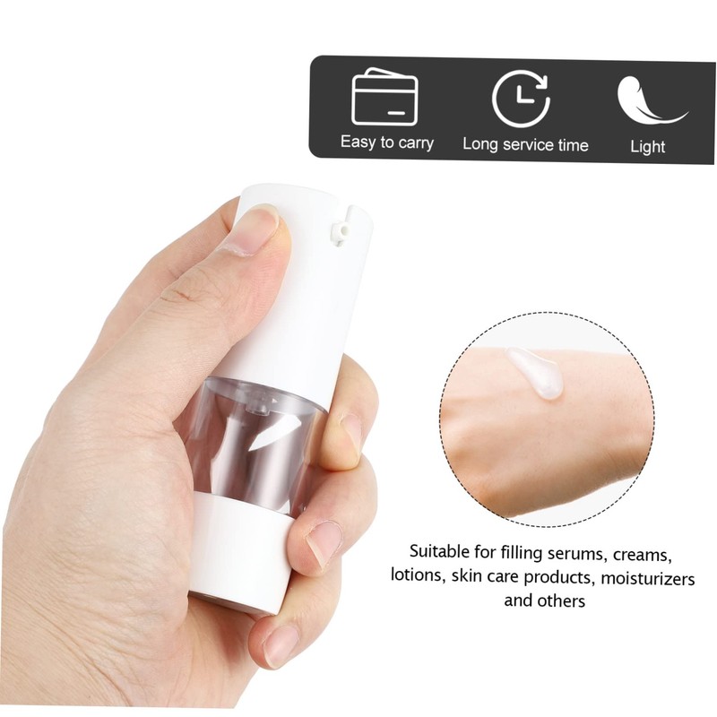 Healvian 6Pcs Travel Pump Bottles Refillable Cosmetic Dispenser for Lotion
