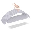 OIKA Heavy Duty Hangers 50 Pack - No Shoulder Bump