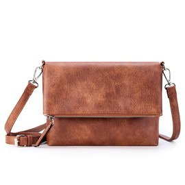 KALIDI Crossbody Bag for Women, Anti Theft Vegan Leather Women's Cross body Bags Small Vintage Handbag Purse with Adjustable Strap,Over Shoulder Bag for Ladies Girls Travel Work Shopping Daily Use