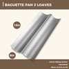 KITESSENSU Nonstick Baguette Pans for French Bread Baking, Perforated 2