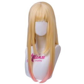 OSIAS Kitagawa Marin Wig Long Yellow to Pink Gradient Synthetic Heat Resistant Hair