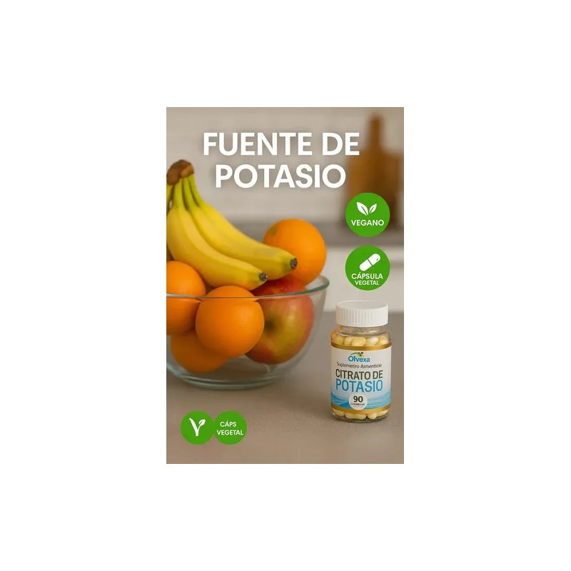 Magnesio Glicinato Citrato Potasio Olvexa 180 Caps Sabor