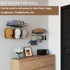 XRMAO Metal Wall Hat Racks with Multiple Hooks, Hat Organizer