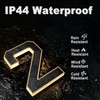 9" Solar Powered House Numbers for Outside Light Up, CARPESUN