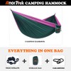 AnorTrek Camping Hammock, Super Lightweight Portable Parachute Hammock with Two