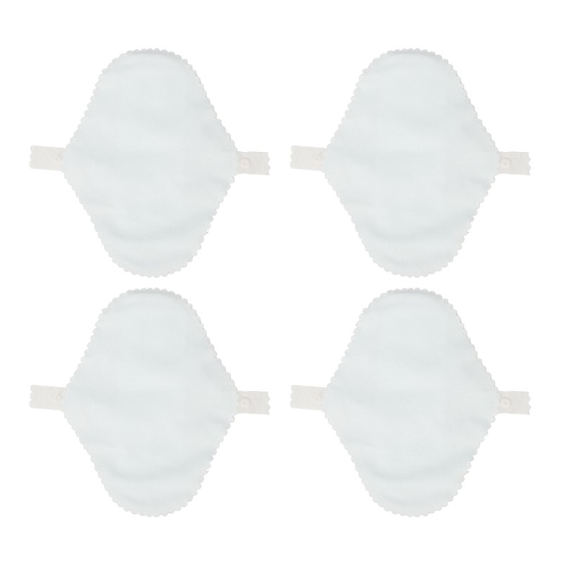 4pcs Feminine Cloth Pads Blue Pure Cotton Washable Reusable Breathable