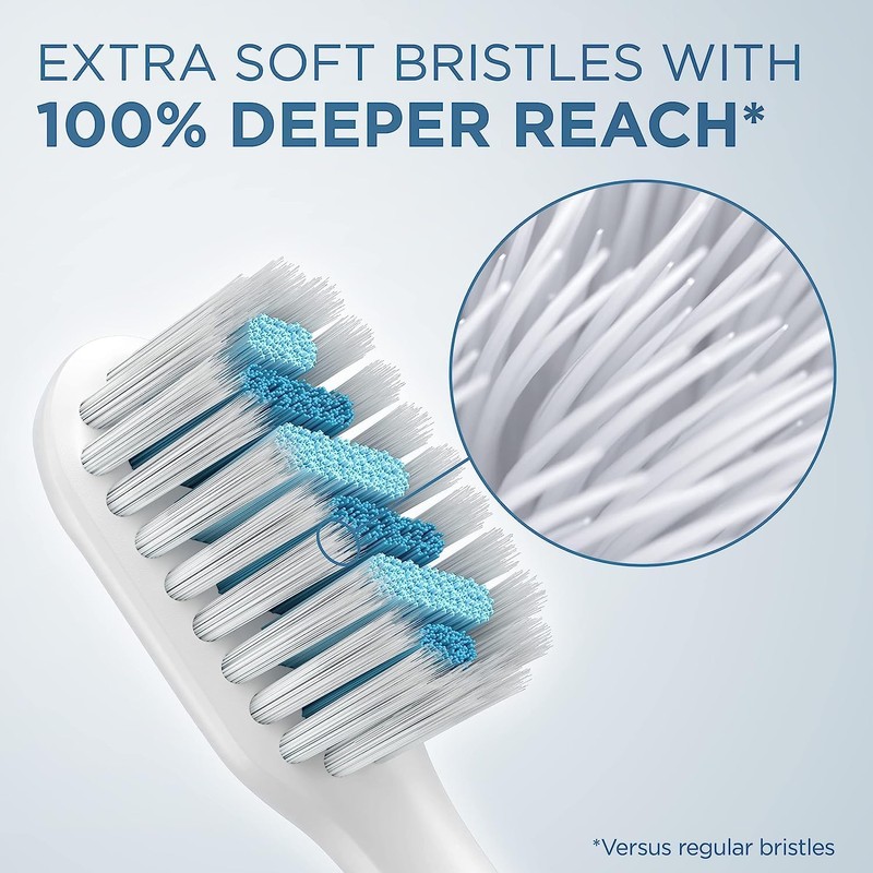 Oral-B Clic Toothbrush Sensitive Clean Replacement Brush Heads, White, 2