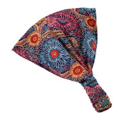 Peppercorn Kids Bandana Headbands for Girls, Youth, Women (Tropical - Blue, Teen - Women)