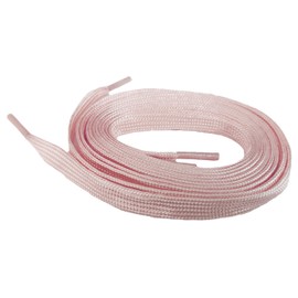 Shoeslulu 35" Premium Flat Colorful Fashion Sneakers Shoelaces ([Flat] 35 in. (90 cm), [Metallic] Rose Gold)