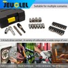 JEUCLEL 31PCS 1/4" Drive Mini Ratchet Set with bits, Torx,