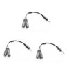 Gatuida 3pcs Headset Splitter Adapter Position to and Microphone Ports