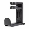 Rotating Headphone Holder for Desk – No-Punch Plastic Headset Hook