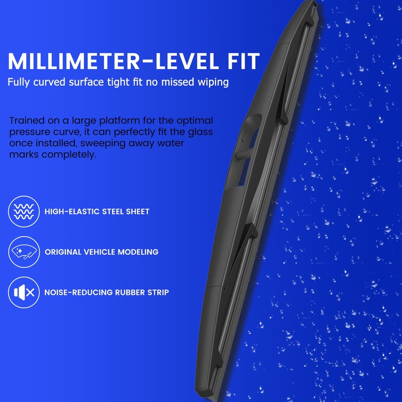 EMITHSUN® 14" Rear Wiper Blades, Streak-free OEM Back Wipers
