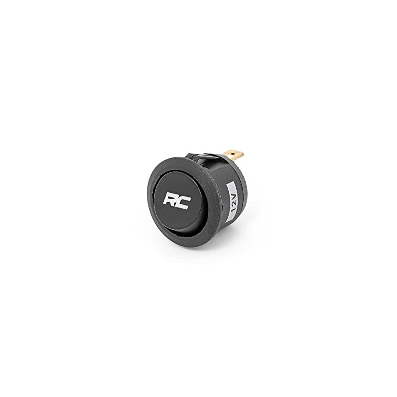 Rough Country Round Backlit Rocker Switch | Blue Back Light