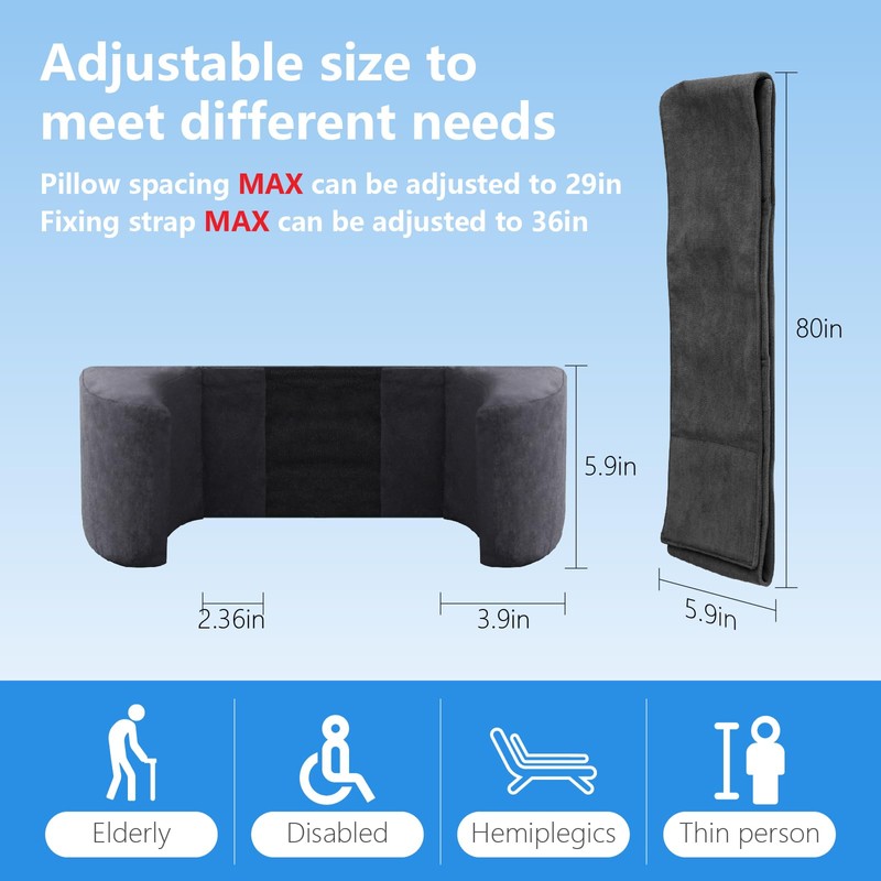 SGTMATCY Lateral Support for Wheelchair Lateral Support Cushion with Adjustable