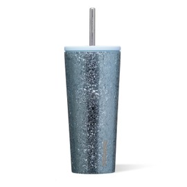 Corkcicle Cold Cup - Triple Insulated Tumbler with Straw - 12 Hours Cold - Leak-Resistant Lid - Easy Grip - Non-Slip Bottom - Summer Drinkware Gift - Keeps Drinks Ice Cold - 24 oz - Ice Breaker