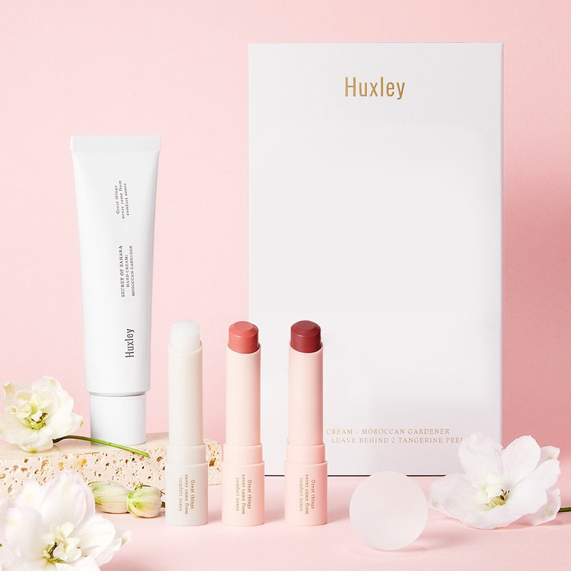 Huxley Perfumed Hand Cream & Lip Balm 2 Types Set