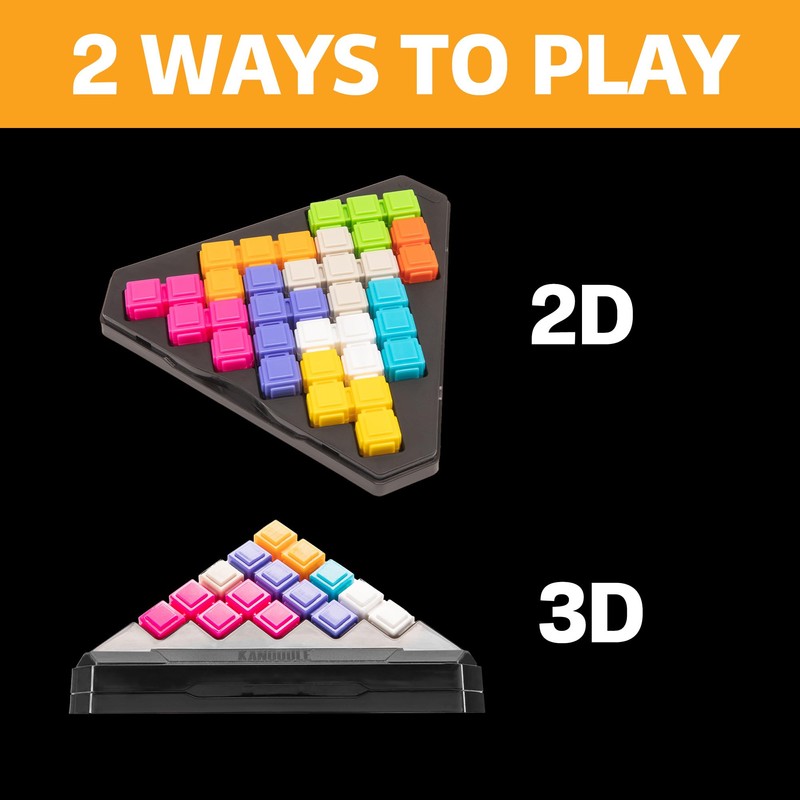 Educational Insights Kanoodle Pyramid - 3D Brain Teaser Puzzles, Single