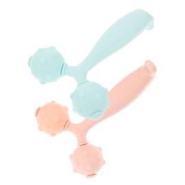 Ipetboom 2pcs Ergonomic Face Neck Massager Massage Roller for Firming Face and Neck Massage Tool for Relaxation