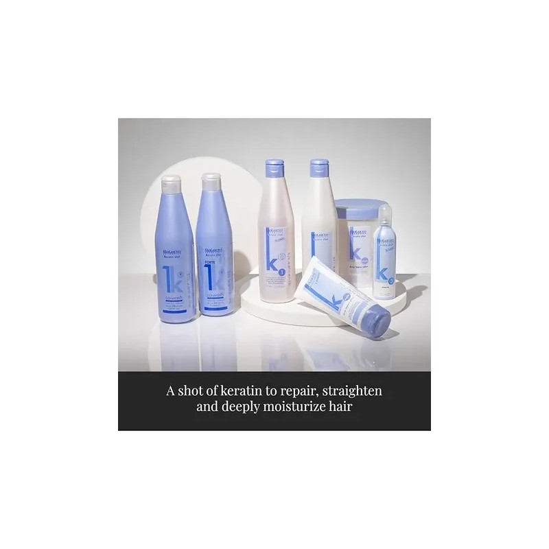 Shampoo Alisado Semi Permanenente Salerm Keratin Shot 500 Ml