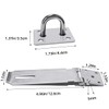 2Pcs Stainless Steel Gate Lock Hasp, Safety Packlock Clasp Hasp