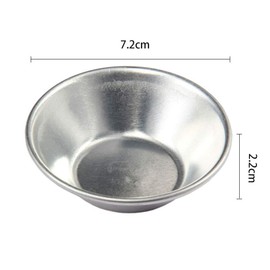 10 Pieces Aluminum Puto Cup Mould, Foil Pie Pans for Small Cakes Tarts Muffin Cupcakes, Round Egg Tart Tins Mold, Mini Egg Tart Cases for Baking and Cooking