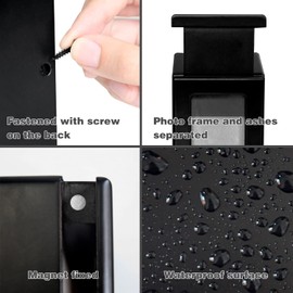 PCS Pet Urns for Cats, Cat Photo Urn, Cat Urn for Ashes, Urns for Cat Ashes, Pet Cremation Box Black-Medium