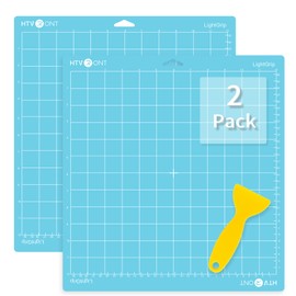 HTVRONT HTVRONT Light Grip Cutting Mats for Cricut, 2 Pack Cutting Mats 12x12 for Cricut Maker/Maker 3/Explore 3/Air/Air 2/One, Light Adhesive Sticky Blue Cutting Mats Replacement Accessories for Cricut