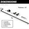 24" Heavy Duty Cane Bolt Gate Drop Rod Hardware Ground