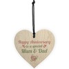 RED OCEAN Anniversary First 10th 25th 50th Wedding Anniversary Mum