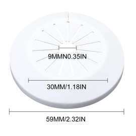 PLKSEI Pack of 10 Pipe Covers, Radiator Rosettes, Plastic Radiator Pipe Covers, Pipe Collar for 10-25 mm Water Pipes, Gas Pipes, Heating Pipes, Tap Pipes Cover