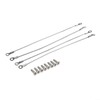 Cabinet Door Restraint Cables, Stainless Steel Cabinet Hinge Restrictor, Flexible