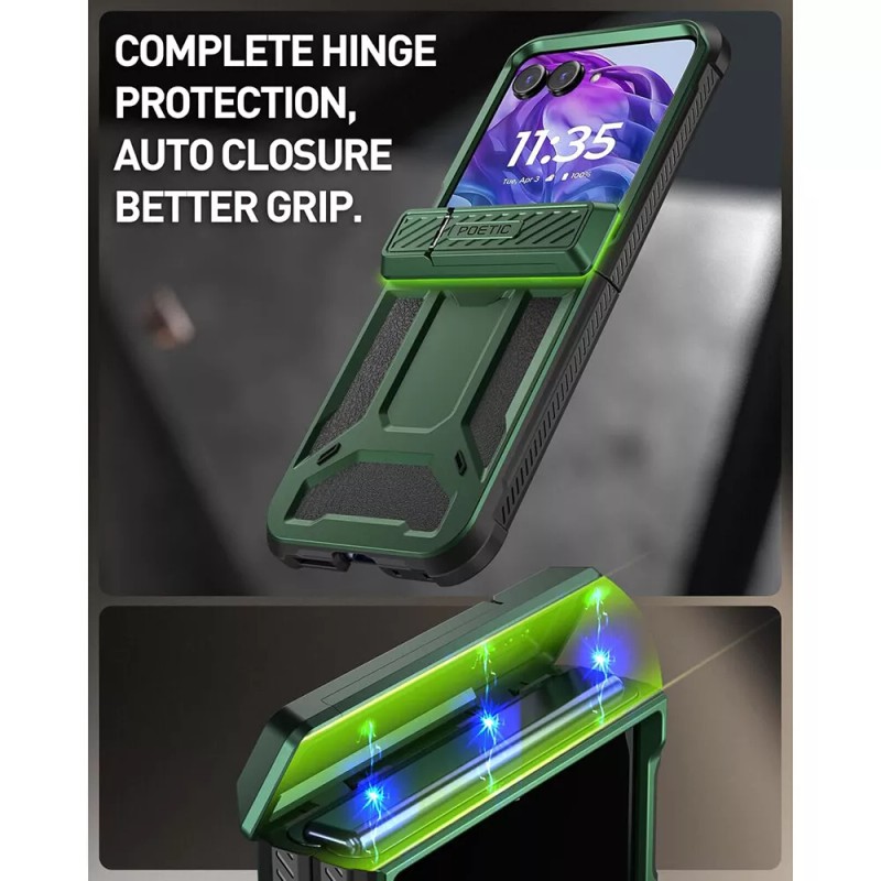 For Moto Razr Plus 2024 Case Poetic with Kickstand Shockproof