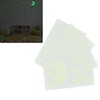 4Pcs Moon Star Wall Stickers Good Stickiness Warm Ambience Glowing