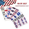 SILPECWEE 16 Sheets Independence Day Nail Polish Strips 4th of