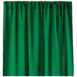 LA Linen Pack-2 Polyester Poplin Backdrop Drape 96 by 58-Inch Wide, Emerald Green, 96 x 58