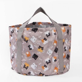 Cute Cat Pattern Foot Spa Basin - Gray Home Foot Bath