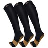 FuelMeFoot 3 Pack Copper Compression Socks - Compression Socks Women
