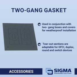Sigma Engineered Solutions 14003 2-Gang Weatherproof Gasket