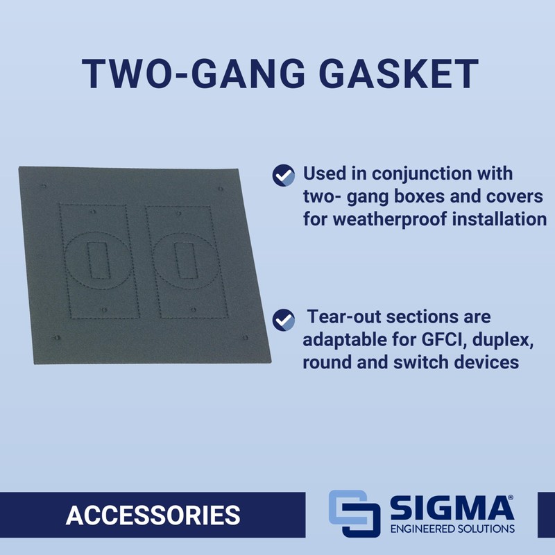 Sigma Engineered Solutions 14003 2-Gang Weatherproof Gasket
