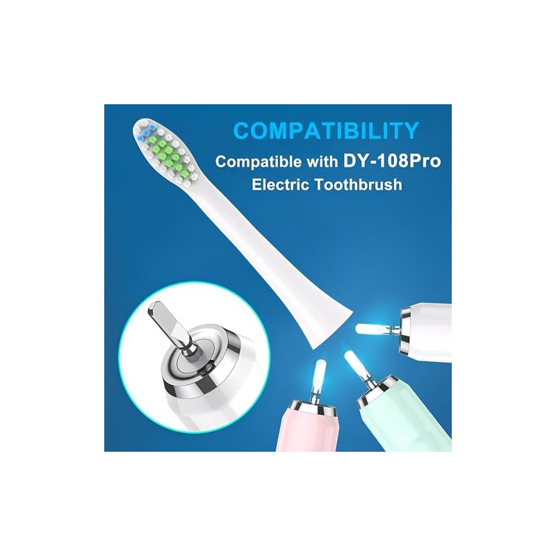 Cabezales de repuesto para cepillo de dientes eléctrico COSLUS DY-108Pro,