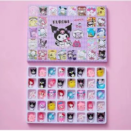 Kuromi 40PCS Cute Cartoon Character Miniature Random Gift Set