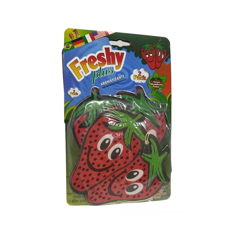 Custom Aromatizante Colgante Freshy Plus Aroma Fresa