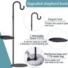 Vorriop Upgraded 75" Shepherds Hook Stand，Bird Feeders，Extra Large Wind Chime