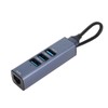 USB to Ethernet Adapter 4 Ports 100Mbps 5Gbps Aluminium Alloy