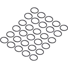 Audiofan O-Ring Fluorine Rubber Sealing Gasket Outer Diameter 1 x Inner Diameter 0.8 x Width 0.1 inch (25 mm) x 0.1 inch (2.5 mm) Set of 30
