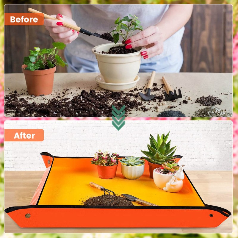 Repotting Mat for Indoor Plant Transplanting & Potting Soil Mess