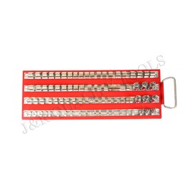 80pc Socket Rack Tray for 1/4" 3/8" 1/2" sockets